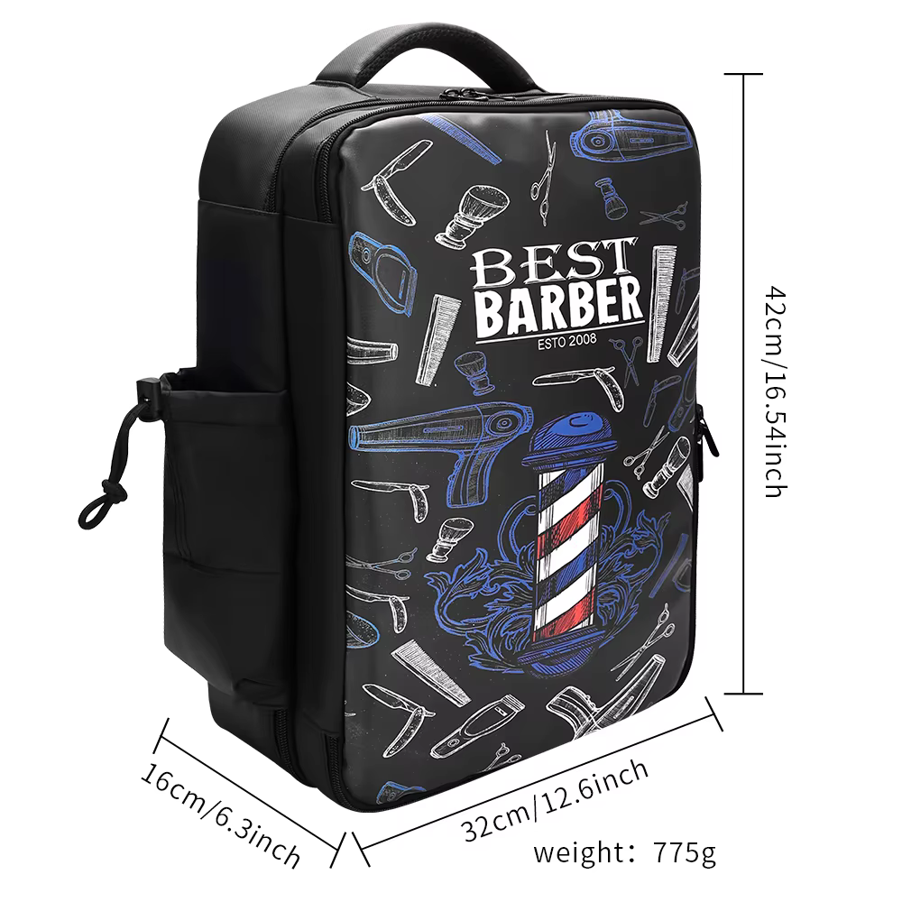 Sac à dos Portable de grande capacité, sac de voyage multifonctionnel, rangement pour Salon de coiffure, sac à bandoulière, Kit d'outils de coupe de cheveux