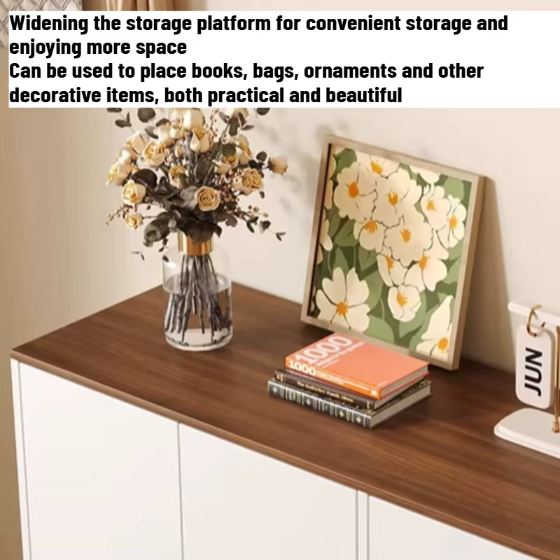 Organisateur en bois, étagère à chaussures, tabouret de rangement, casier de rangement pour salon, meuble à chaussures étroit, meuble de hôtel