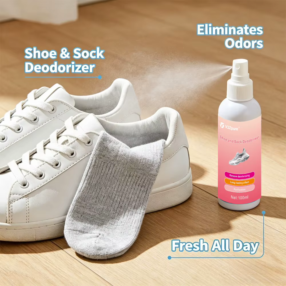 Spray Désodorisant Parfumé pour Chaussures et Chaussettes