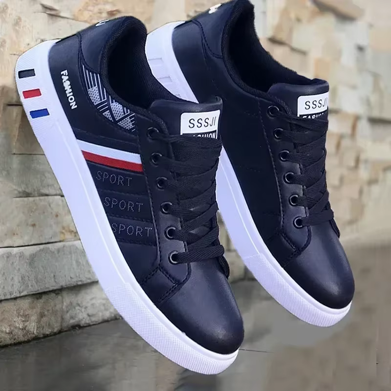 Baskets pour hommes chaussures décontractées blanches