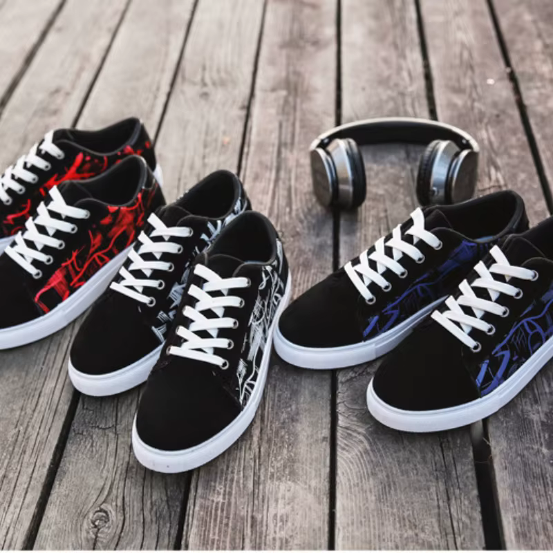 2025 nouveaux hommes toile chaussures mode originale