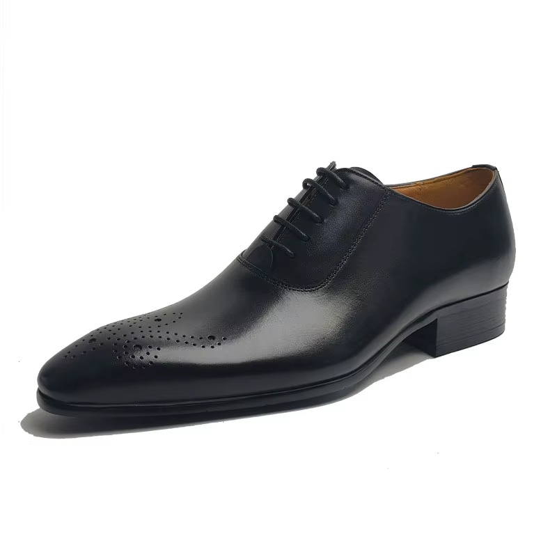 Chaussures en cuir pour hommes de mariage faites à la main de haute qualité