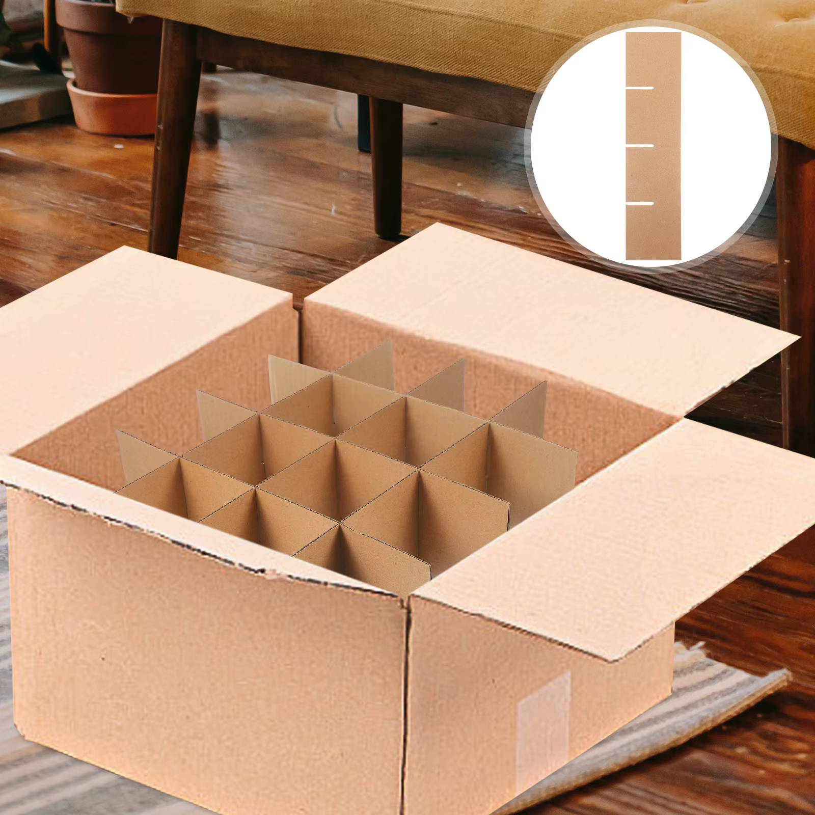 Séparateurs de boîtes mobiles en carton