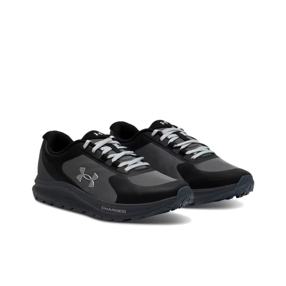 POIZON Under Armour Charged Bandit Trail 3 Chaussures de course décontractées respirantes résistantes aux abrasions pour hommes Noir 6007221-001