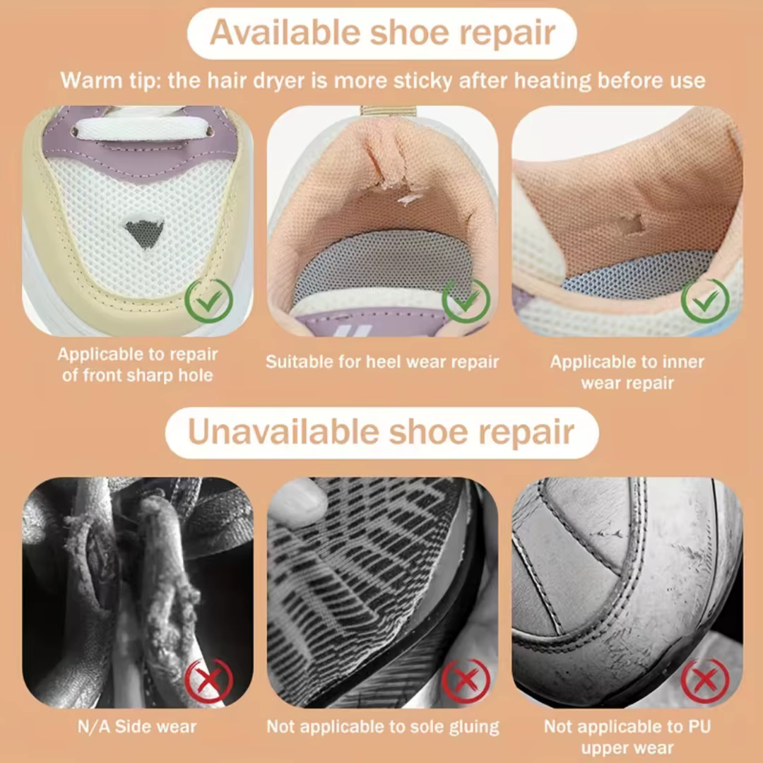 Patch de réparation pour chaussures