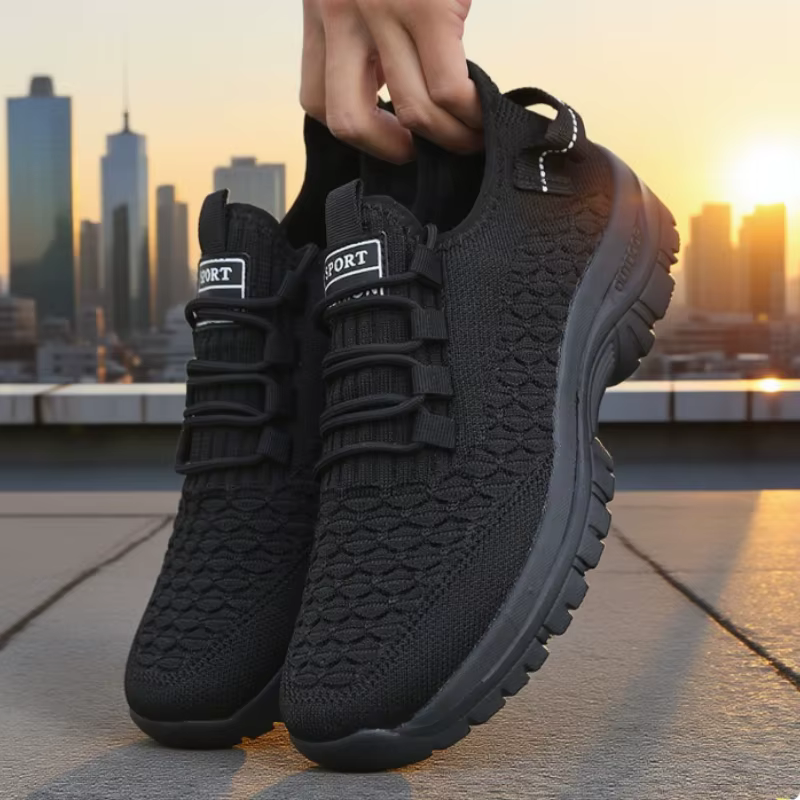 Tendance 2025 hommes maille chaussures de course léger respirant sport baskets mode
