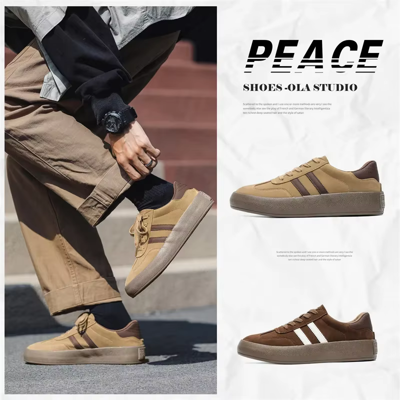Chaussures de planche décontractées à semelle optique pour hommes