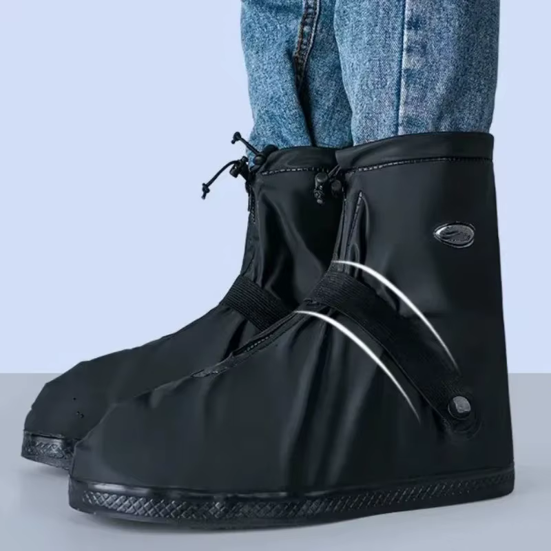 Couvre-chaussures imperméables réutilisables antidérapants pour cyclisme et randonnée
