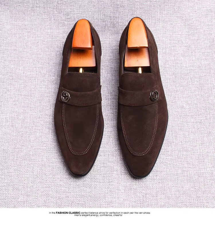 Chaussures en cuir d'affaires européennes pour hommes