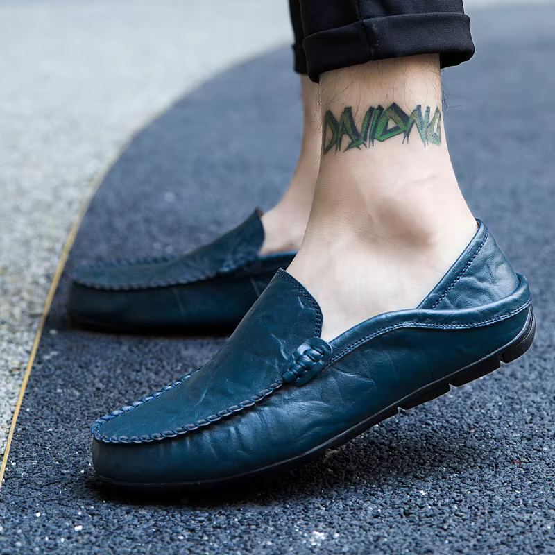 Hommes chaussures décontracté en cuir véritable