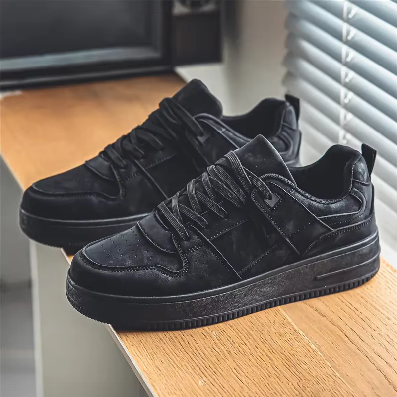Chaussures plates originales noires Air Force pour hommes