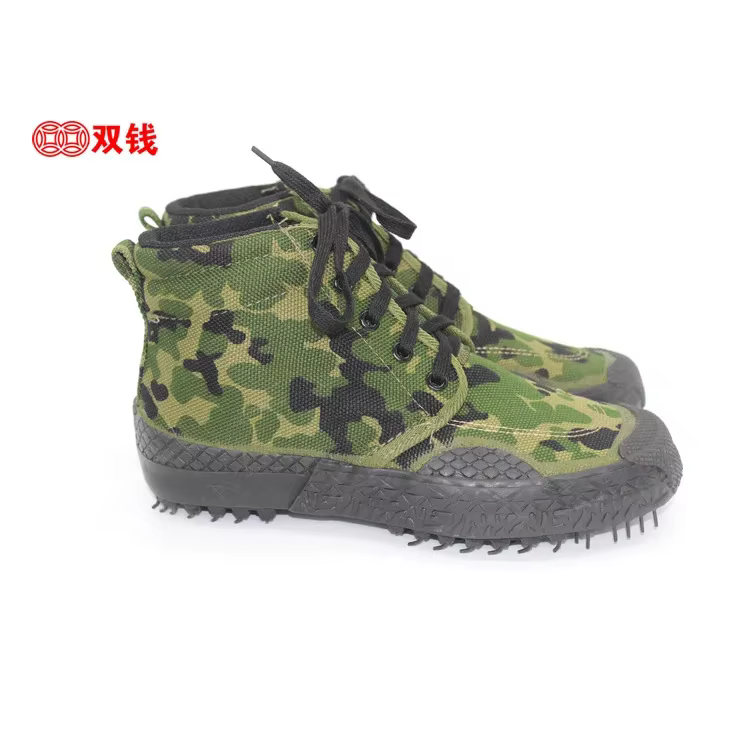 Chaussures d'entraînement montantes noires à double argent