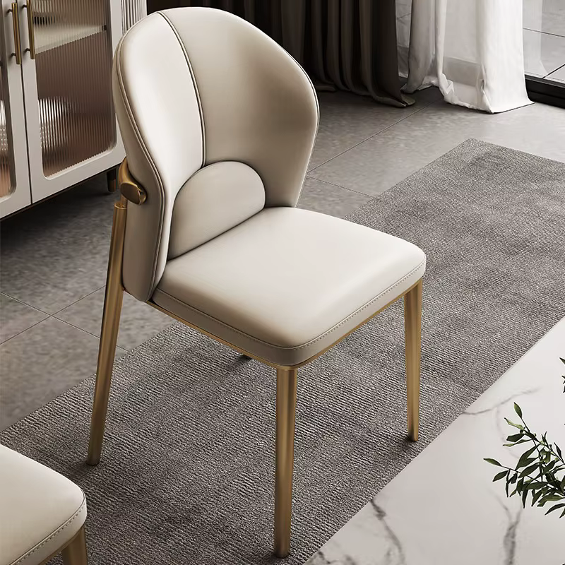 Chaises de salle à manger relaxantes pour la cuisine, design moderne, confortables, minimalistes, chaise de salle à manger de luxe, élégante, meubles de salle à manger