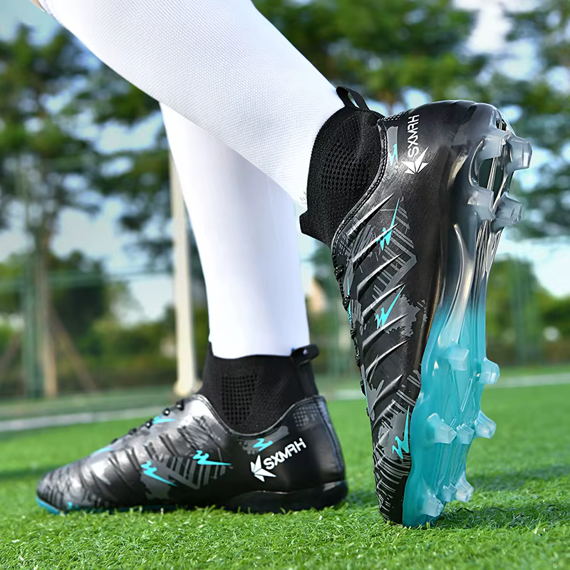 Chaussures de football à crampons longs AG pour hommes Genuine Double Star