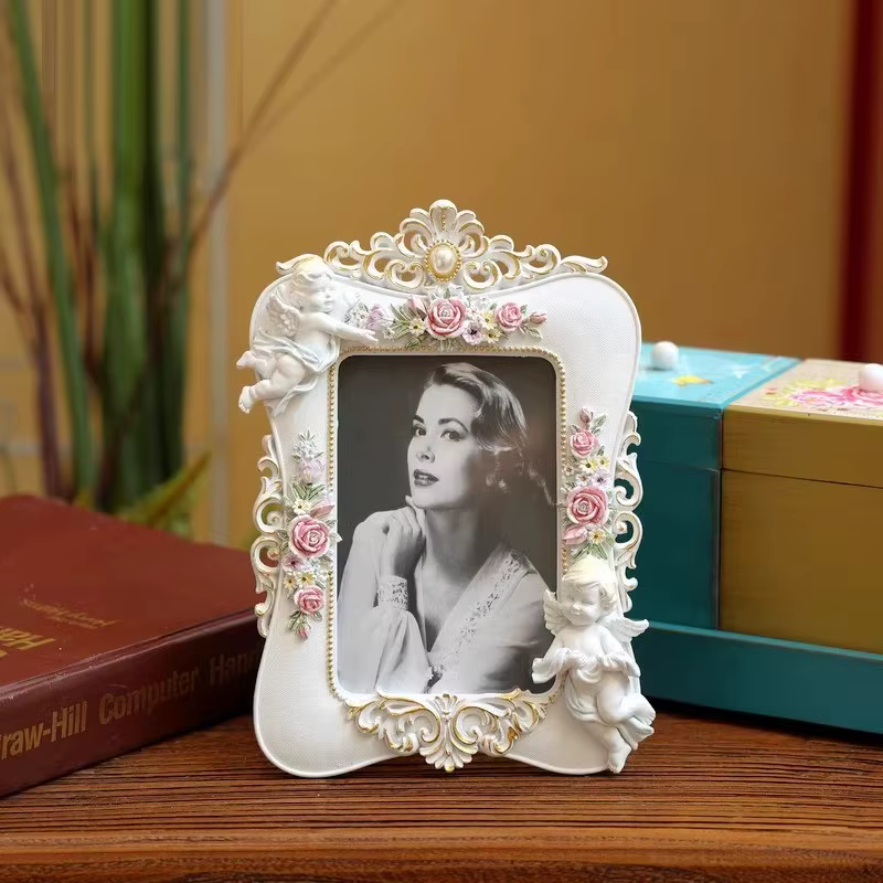 Cadre photo de luxe en résine de style rustique américain