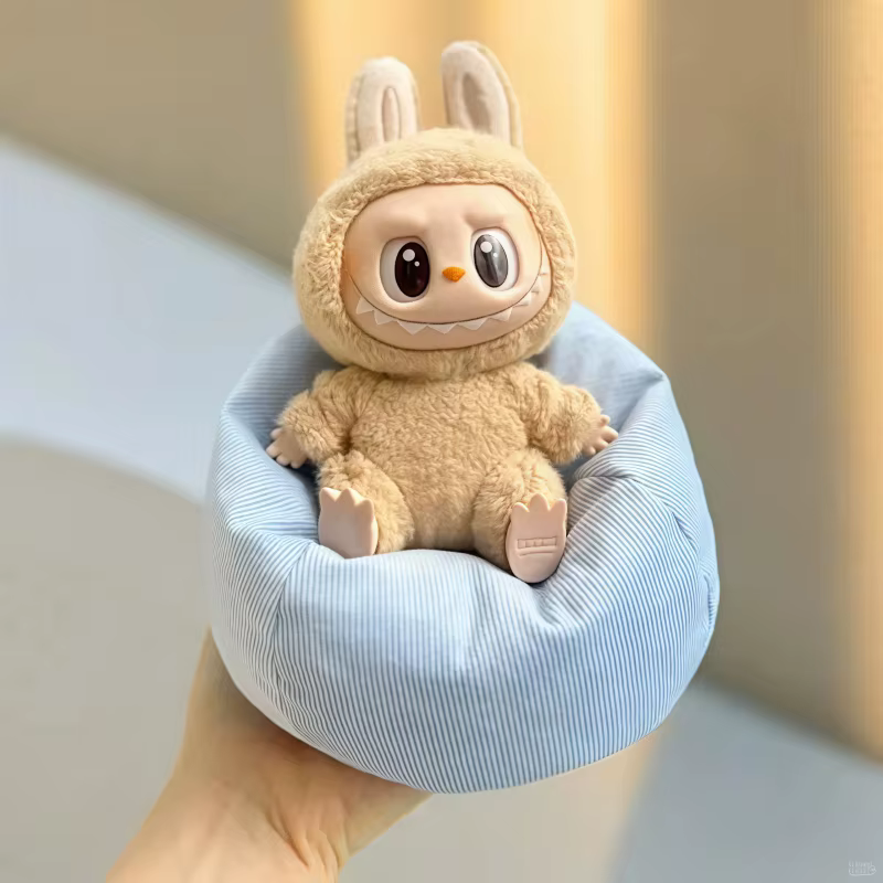 Labubu poupée canapé pour Labubu Mini paresseux canapé-lit V1 V2 V3 bricolage vêtements accessoires mignon poupée coussin jouet pour enfants cadeau