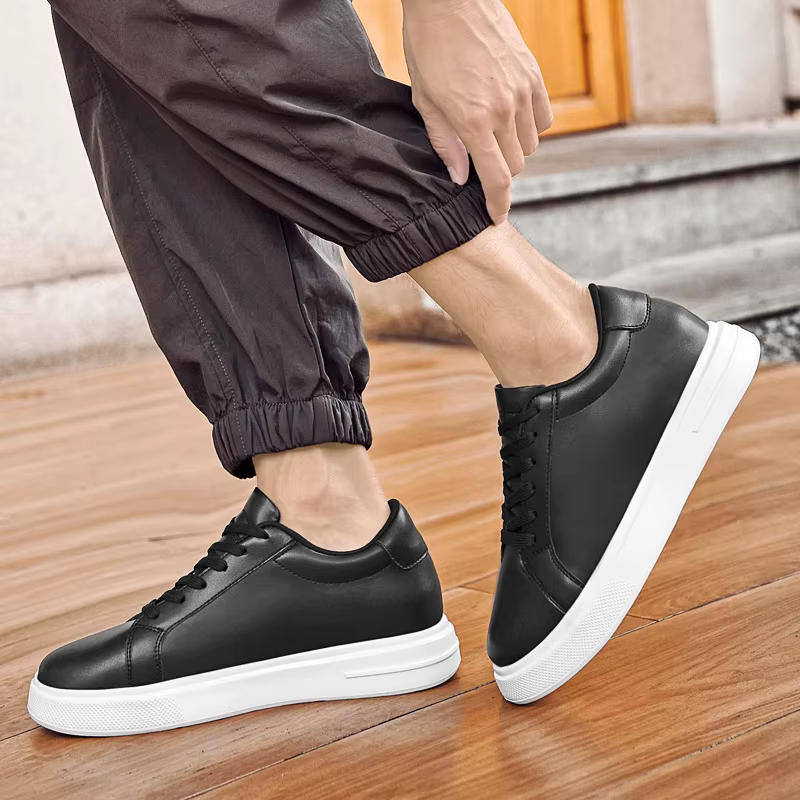Nouveaux hommes baskets ascenseur chaussures rehaussant la hauteur augmenter semelle intérieure 6-10CM talons hauts
