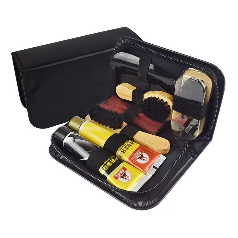 Kit de nettoyage de brosse pour vernis à chaussures en cuir