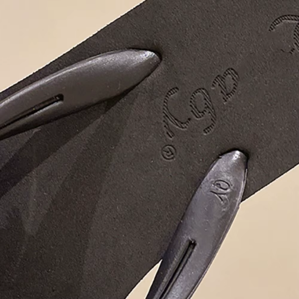 Tongs à nœud papillon à semelle souple tendance