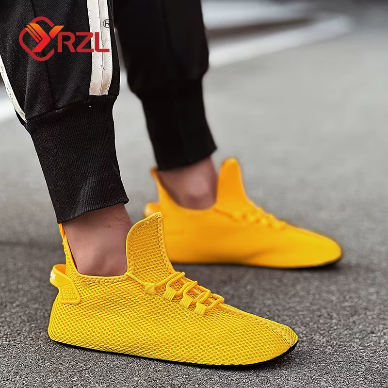 YRZL baskets hommes mode chaussettes course chaussures décontractées confortable haut