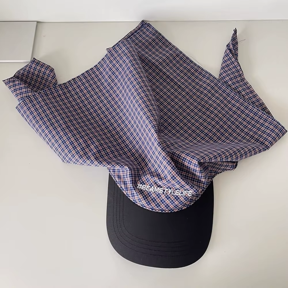 Casquette de baseball style coréen tendance avec foulard intégré