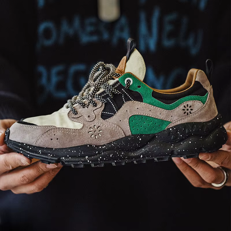 Maden 80's rétro épissage chaussures de Jogging pour hommes polyvalent respirant confortable baskets en plein air bas