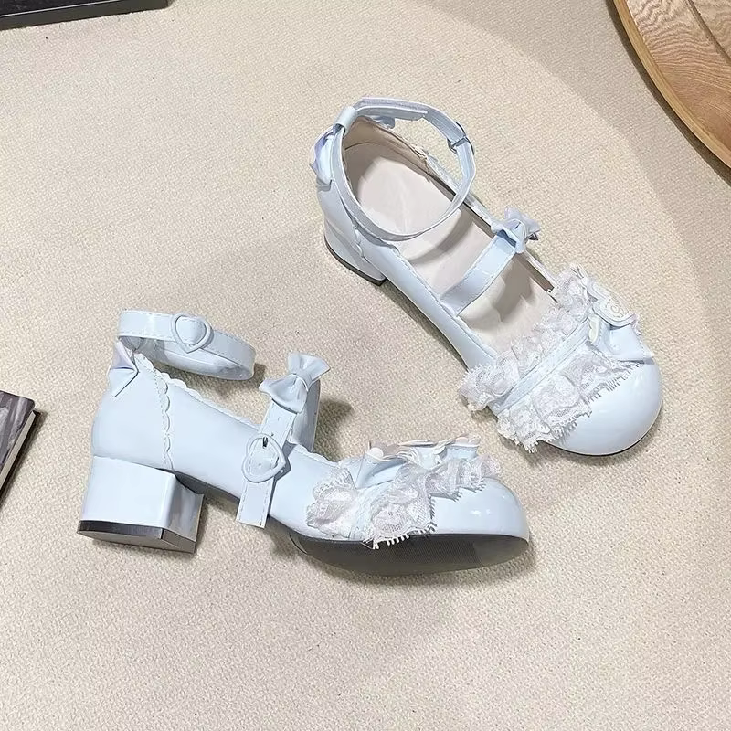 Chaussures en cuir Palace en dentelle