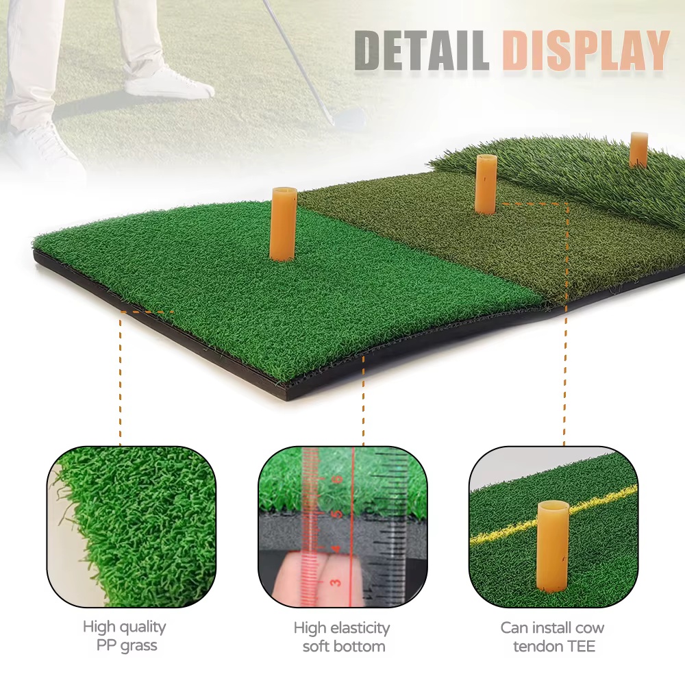 Tapis de frappe de Golf, aide à l'entraînement de Golf en intérieur et en extérieur, 4 Styles, Mini pratique, tapis d'herbe PP Durable, exercice d'arrière-cour, livraison directe