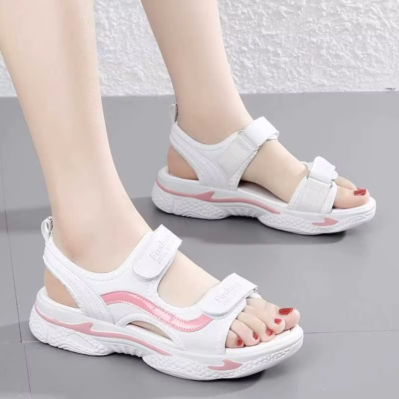 Femme chaussures plate-forme extérieure sandales en cuir pour femmes plage quotidien VIP Chic et élégant en gros confortable été 2025 H chaussure