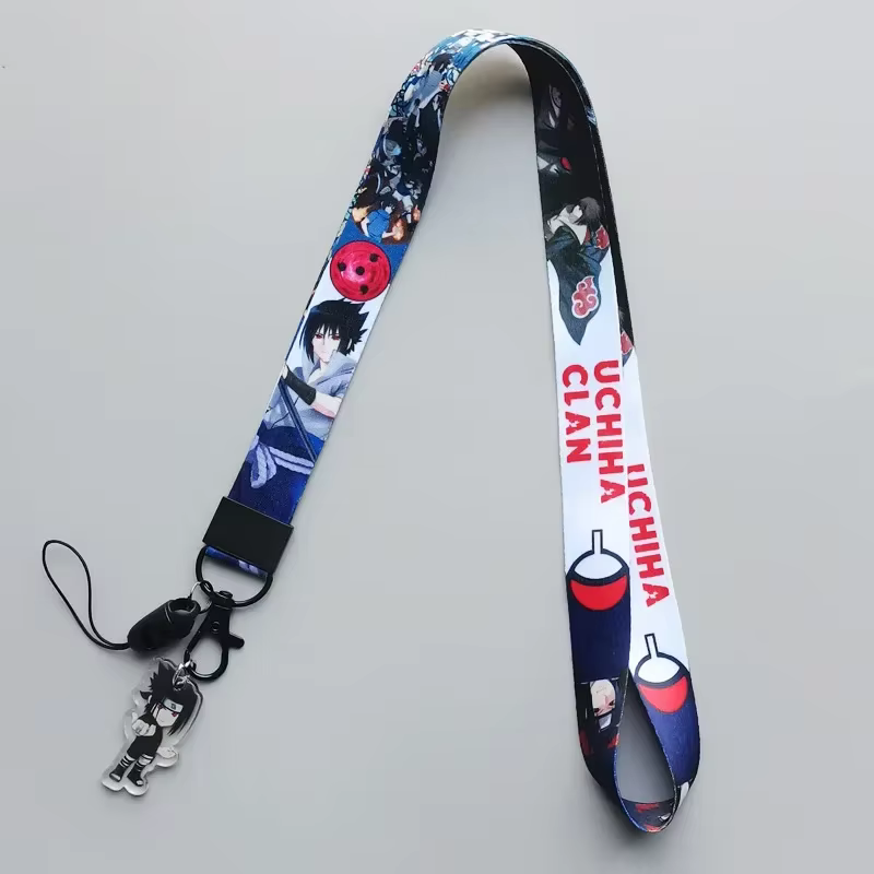 NARUTO – sangle de téléphone Anime avec lanière de cou pour cosplayers et fans, accessoire de dessin animé mignon
