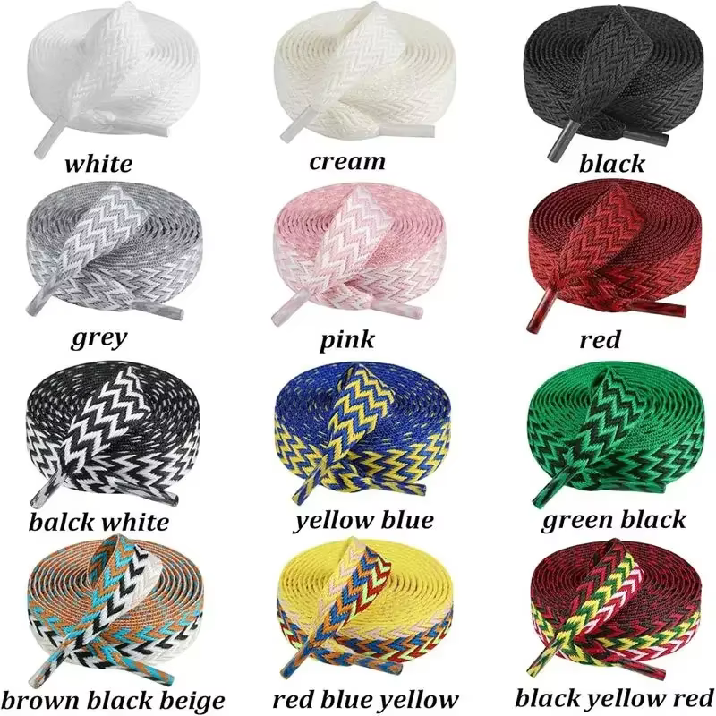 Encounaker-Lacets Lumineux Plats et Ondulés pour Chaussures de dehors