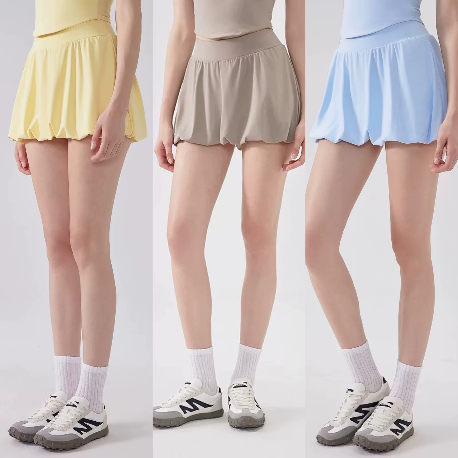 Jupe de sport d'été taille haute pour femme