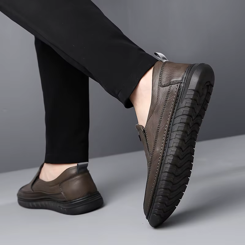 Mocassins en cuir confortables pour hommes