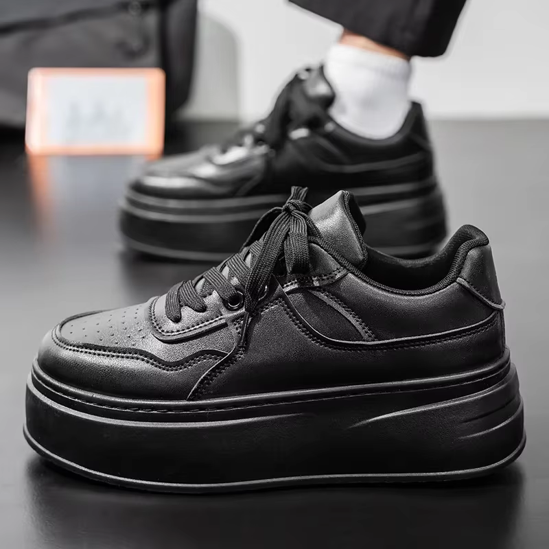 Chaussures de papa tendance, confortables, légères, en cuir souple, chaussures de course, style décontracté et sportif, style universitaire, polyvalentes, respirantes