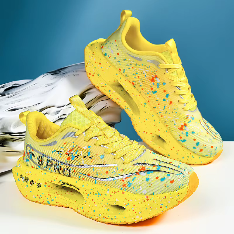 2025 nouvelles baskets pour hommes nuit fluorescente 3.0 plaque de carbone amorti chaussures de course