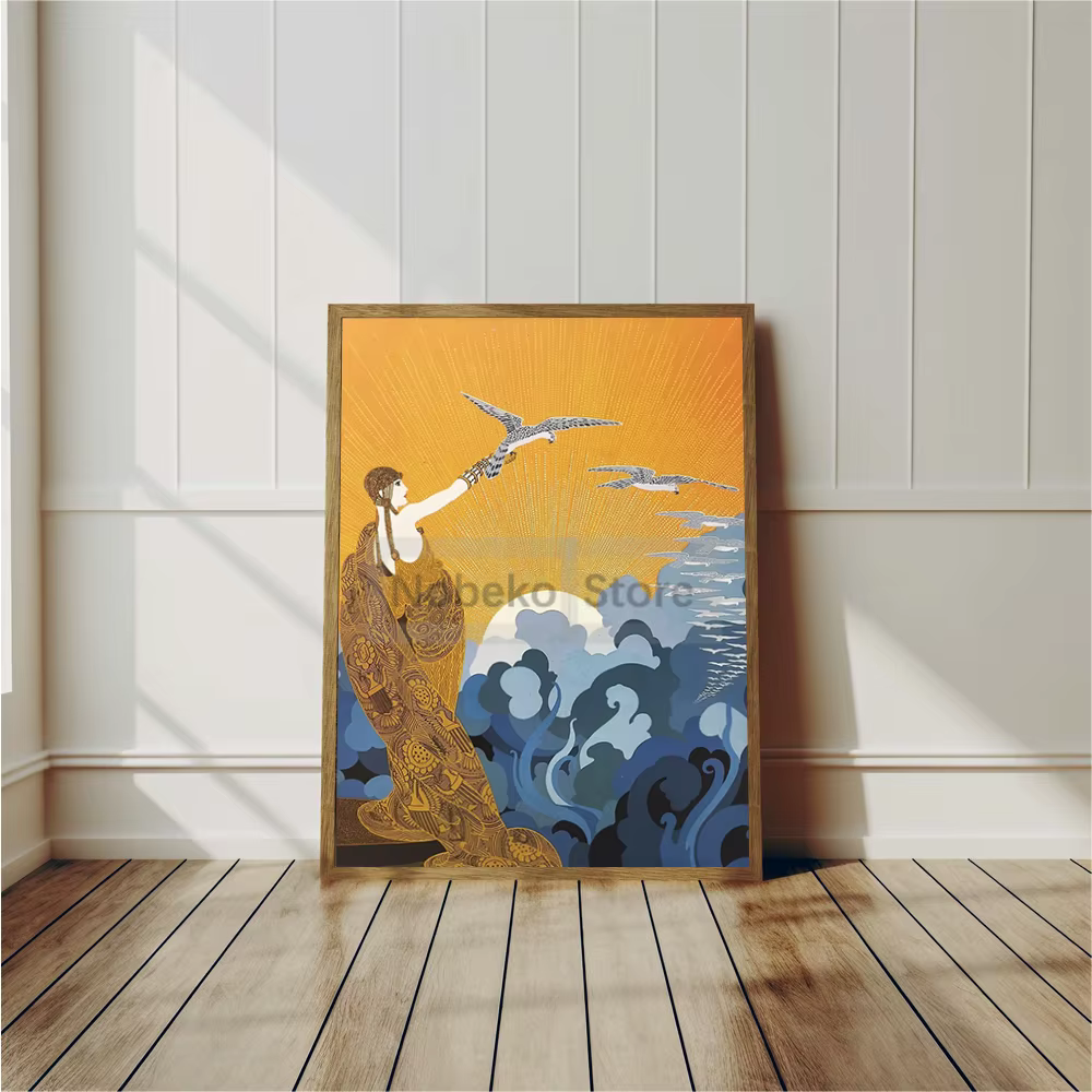 Affiche de peintre Erte de la Renaissance, imprimés de Style français, peinture sur toile Bazzar, images d'art murales, décoration de salle de maison