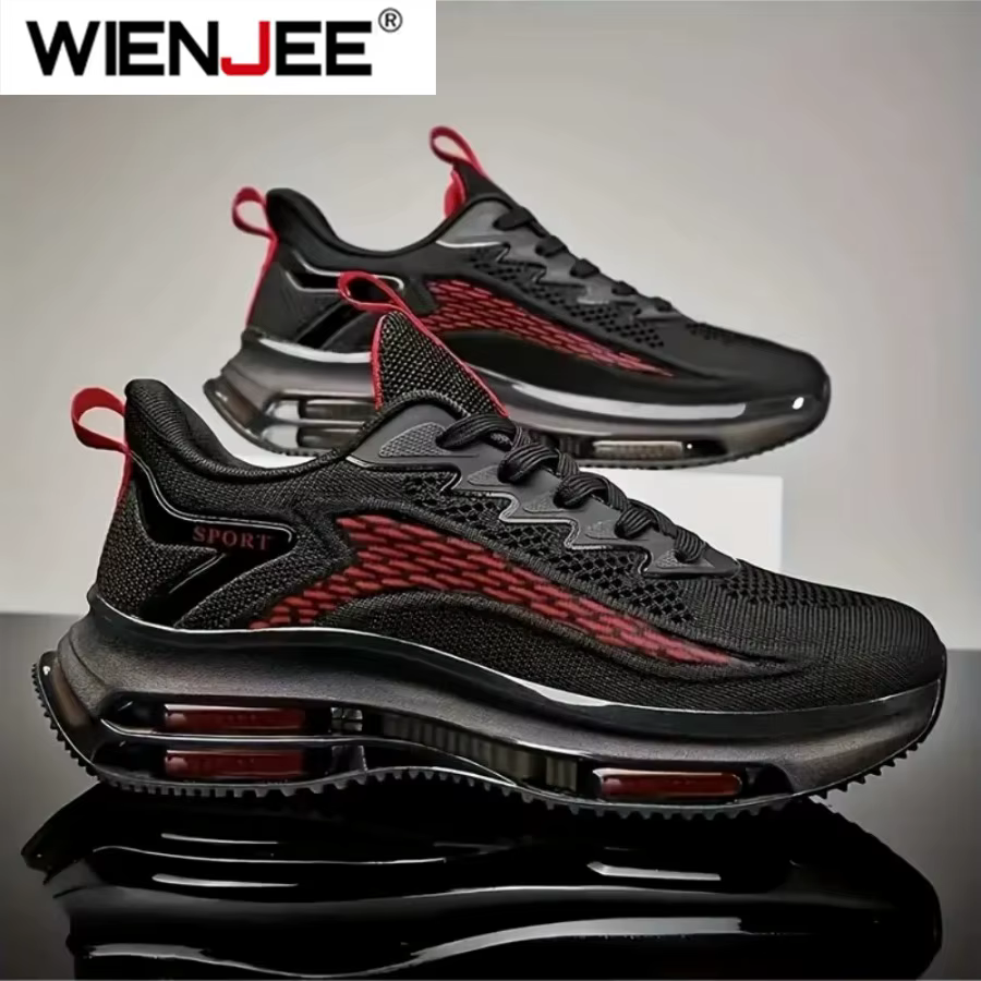 Hommes baskets de haute qualité mâle tendance plate-forme rouge chaussures de basket-ball