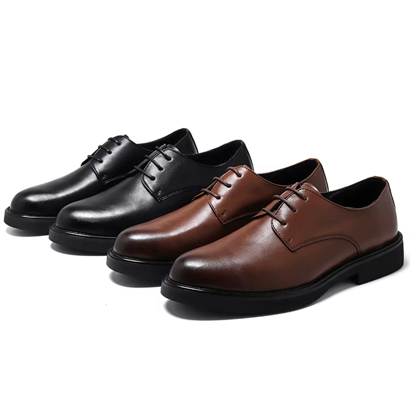 Chaussures de bureau en cuir Brogue classiques pour hommes